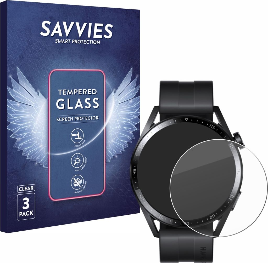 3x Savvies Panzerglas f r Huawei Watch GT 3 Kaufland