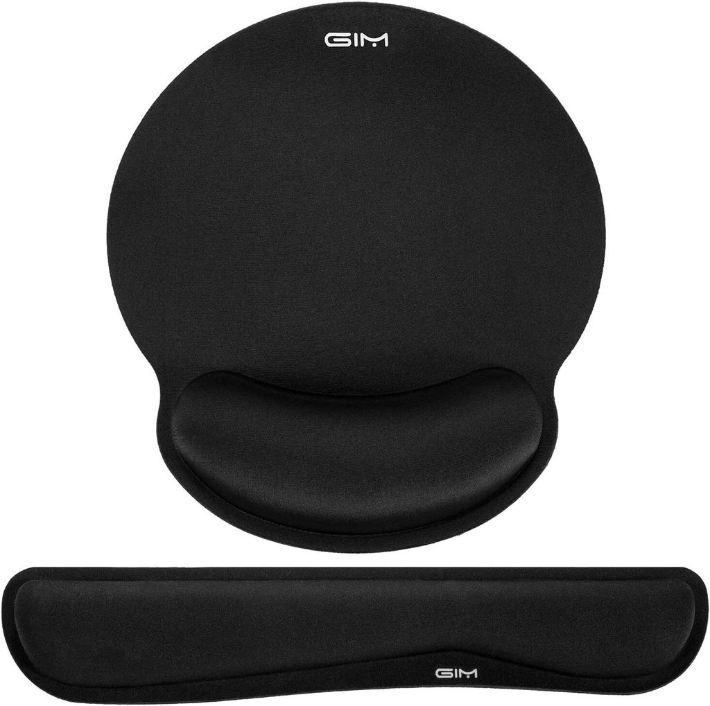 MODFU Mauspad, Gaming Mousepad mit Wasserdicht und Rutschfester Gummi für PC-Büro, Arbeit, Gaming, Studium, Laptop, Computer, Zuhause-Schwarz