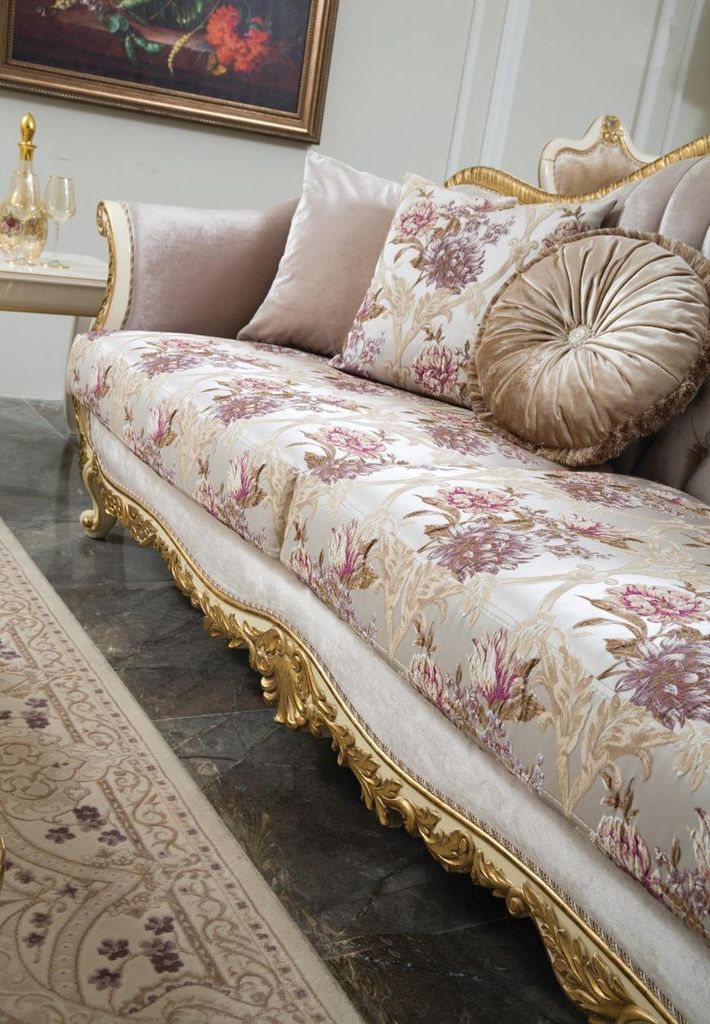Sofagarnitur Sofa Sitzer Couchtisch Sessel Sofas Set Stoff Luxus Sitz 5tlg. Neu