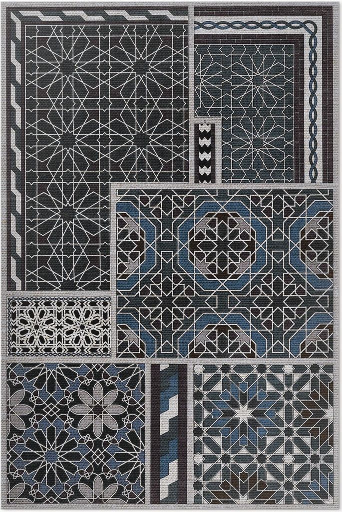 Jahrgang Moresque von Albert Racinet – Vinyl Fußmatte – 80x120 cm – Rutschfest, Pflegeleicht & Langlebig
