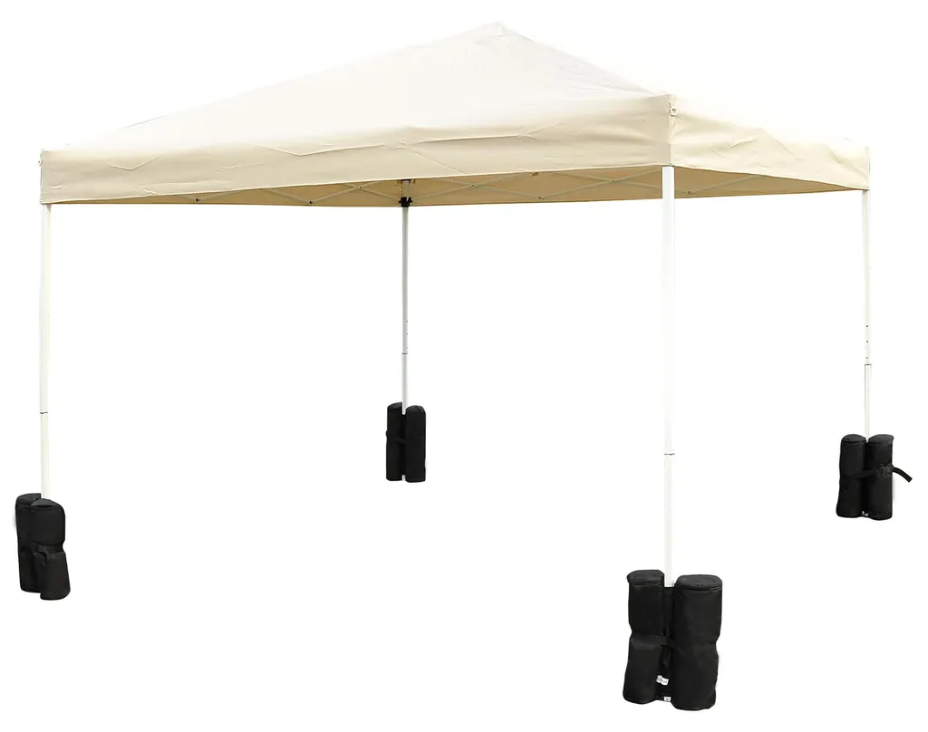 Lestage pour tonnelle et parasol lot de 4 poids à remplir de 15 kg noir