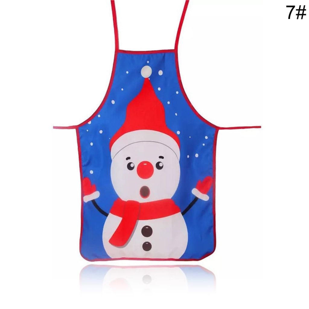 Erwachsener Weihnachtsmann Claus Weihnachtsfeier Nachbildung Home Küche Kochen Reinigung Schürze-7#