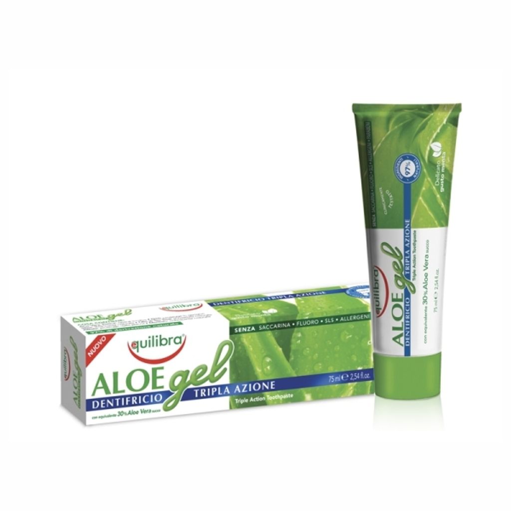Equilibra Aloe Triple Action Pasta do zębów o potrójnym Zdjęcie produktu 
