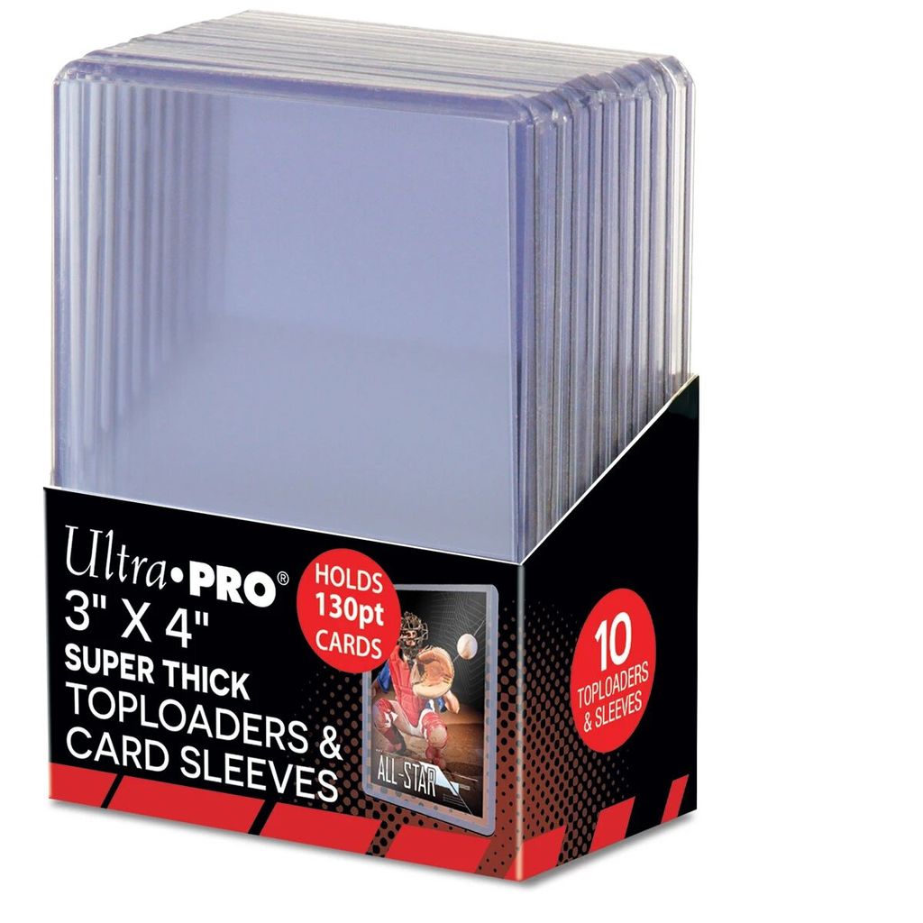 Toploads 100 3x4 Ultra PRO Toploaders AND 100 Standard Soft Penny Sleeves 
