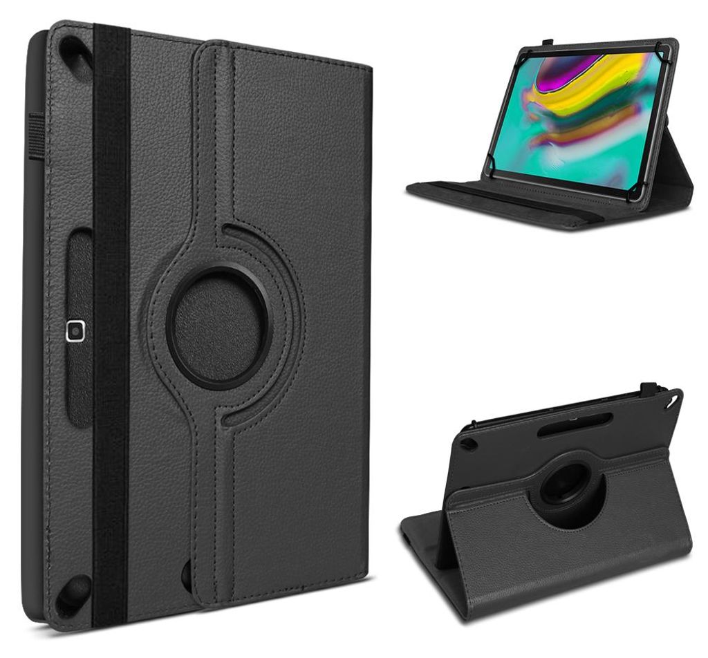 Tablet Hülle drehbar Schutzhülle mit Aufstellfunktion Tasche für HONOR PAD X8AFarben:Schwarz