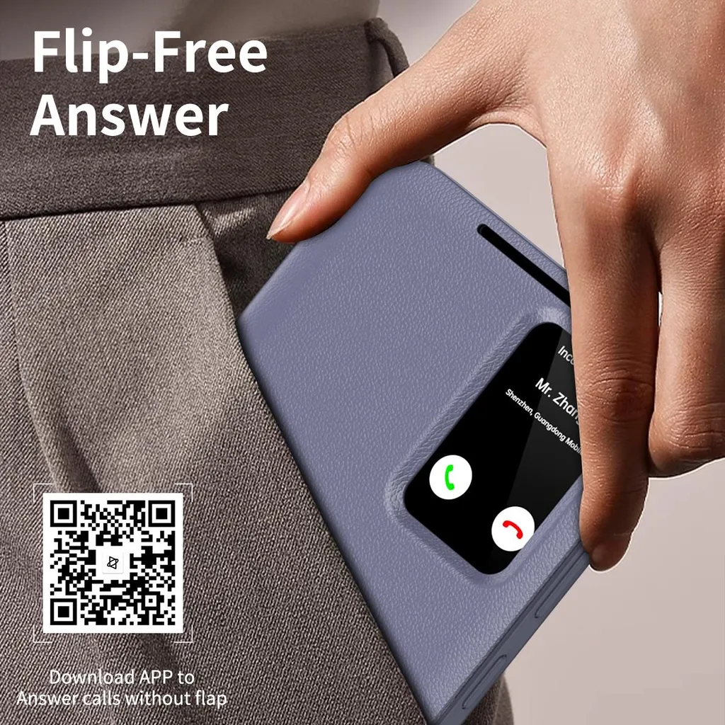 Cover a Libro Samsung S26+ Viola Smart View: Eleganza Professionale - 7