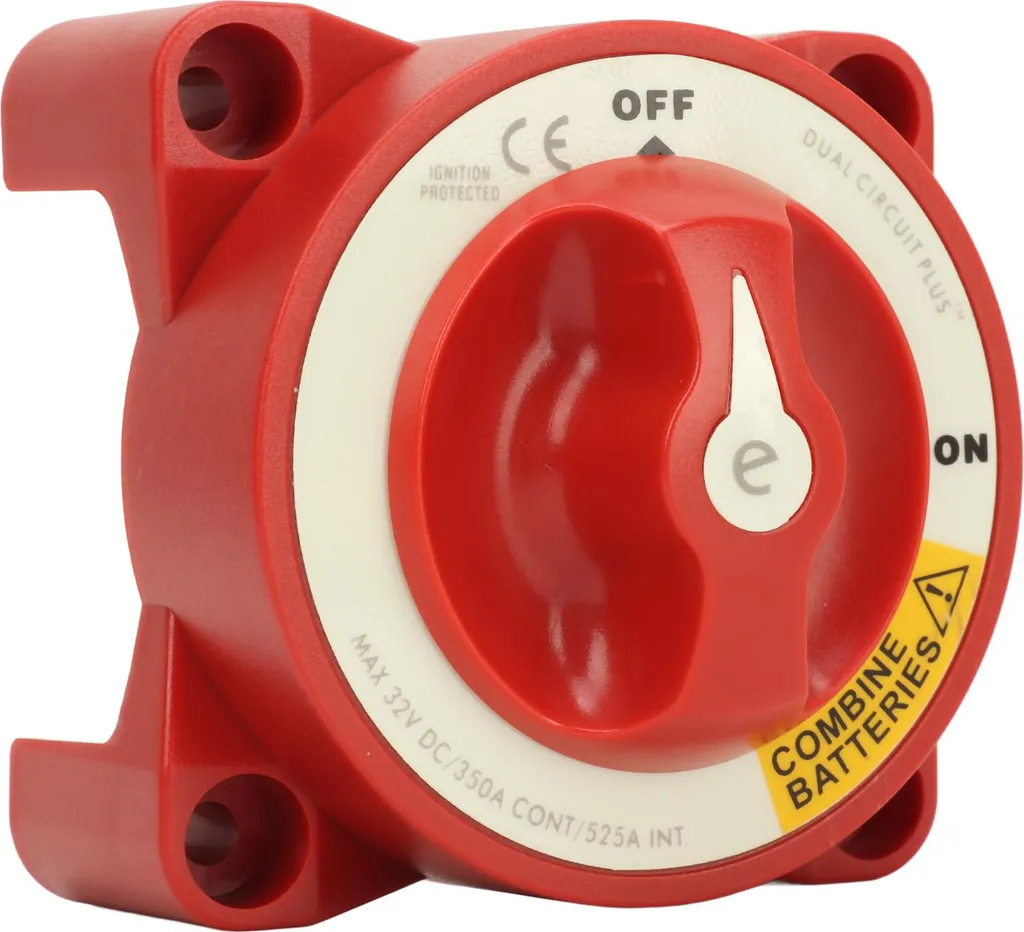 Staccabatteria Camper 4 Poli 350A 32V - Sezionatore Robusto 5511E