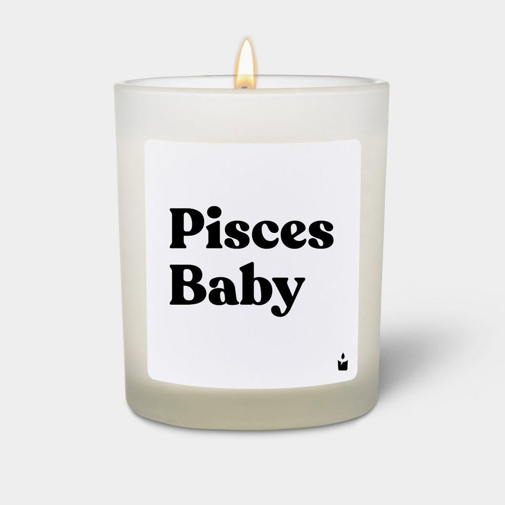 ChattyCandles Duftkerze Weiss Woody Pisces Baby