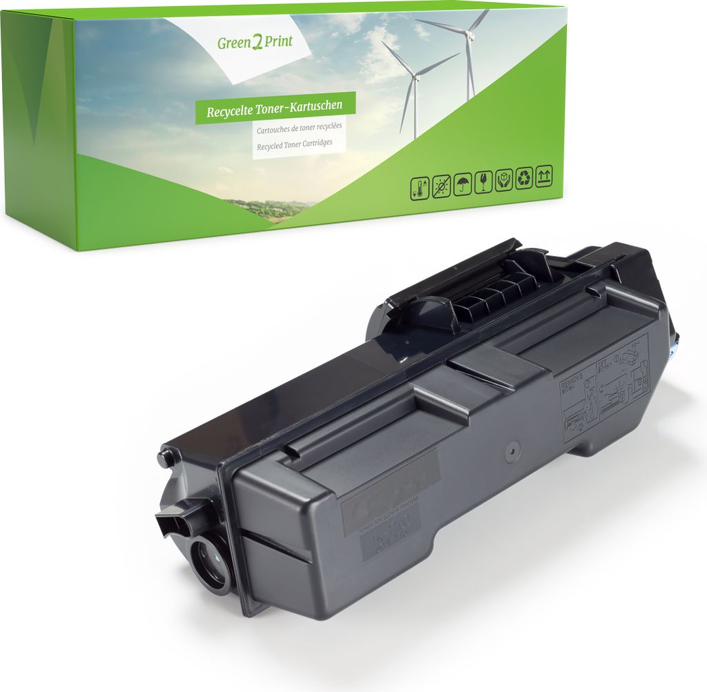 Green2Print Toner schwarz 7200 Seiten ersetzt Kyocera TK-1160, 1T02RY0NL0 passend für Kyocera ECOSYS P2040DW, P2040DN