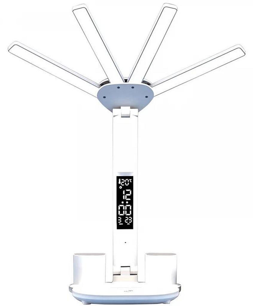 AFF 4156 Lampe de table LED avec ventilateur, horloge et Image du produit 