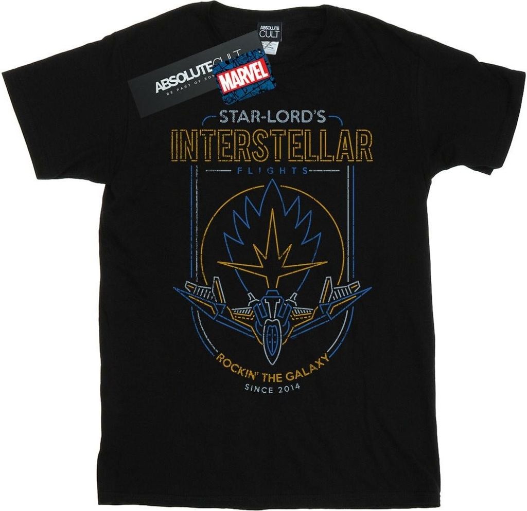 Marvel - "Guardians Of The Galaxy Interstellar Flights" T-Shirt für Damen BI50569 (M) (Schwarz)
