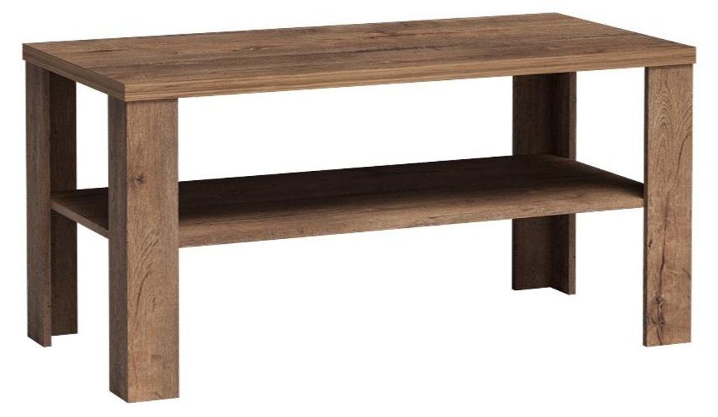 Masseno Couchtisch UDINE 120 cm Kaffetisch für Wohnzimmer Sofatisch Wohnzimmertisch Braun