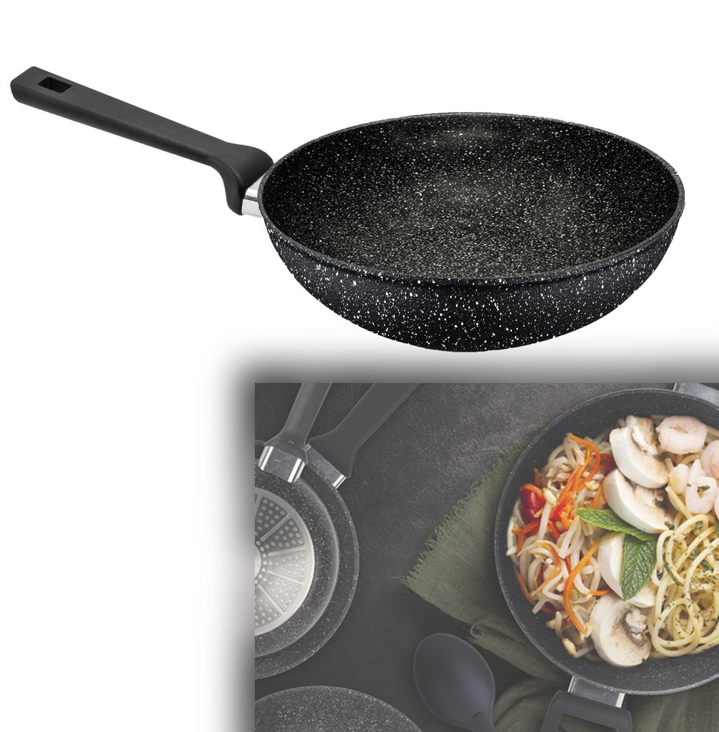 San Ignacio Wokpfanne Induktion Bratpfanne Wok Pfanne 28 cm Produktbild 