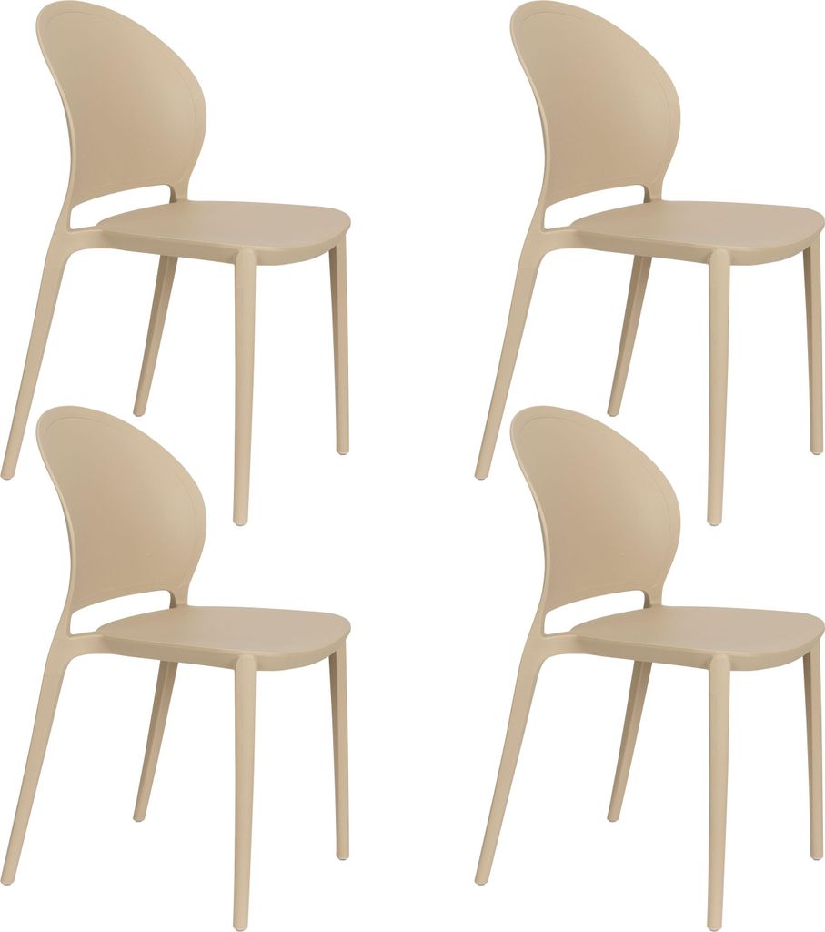 Housecraft Living Sjoerd Gartenstuhl Beige - 4 er Set