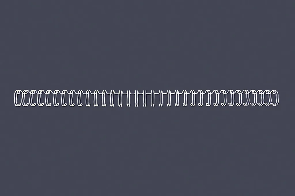 GBC RG810670 Accessori Rilegatura: Dorsi Metallici Bianco 9.5mm x100