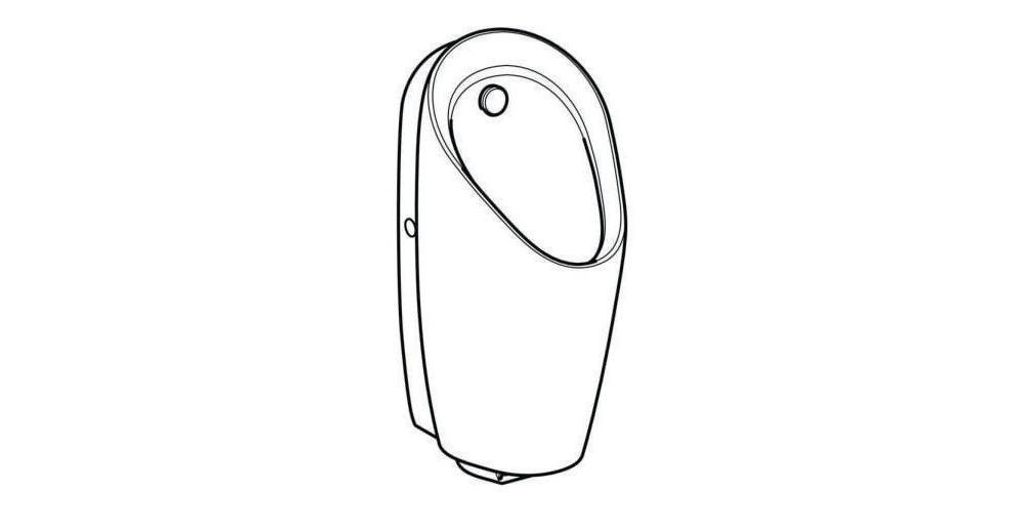 Geberit 116074001 Preda Urinal, mit integr. Strg. Gen.