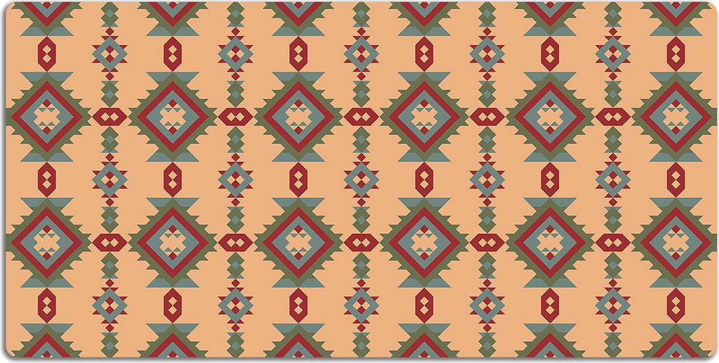 Schreibtischmatte Tischunterlage 100x50 cm Mauspad - Indische Motive
