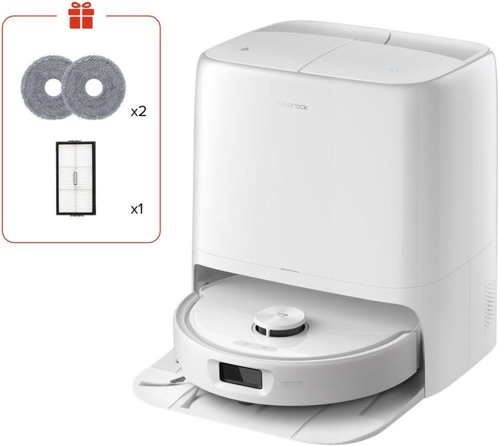 Roborock Qrevo 2 ProX, sin bolsa, blanco, 0,27 l, 2,5 l, Imagen del producto 