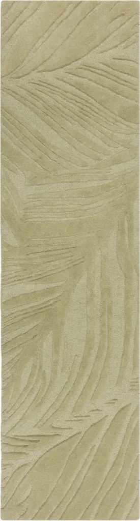 Tapis de course 60x230 cm Solace Lino Leaf Sage en coton lavable