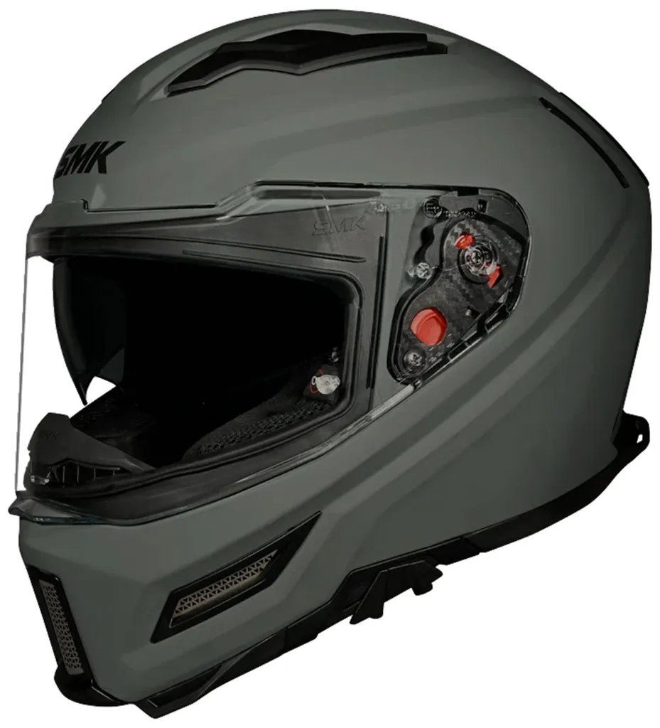 Casque Moto Intégral SMK Agnar Gris M 57 Stop Buée et Bruits de Vent