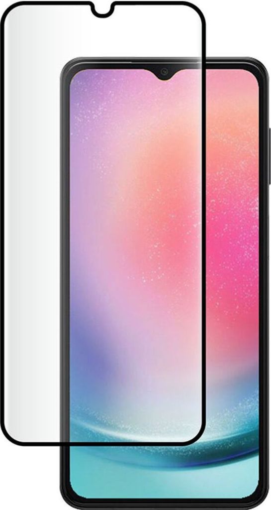 BigBen Connected, Displayschutz für Samsung Galaxy A25 aus gehärtetem Glas 2.5D mit SmartFrame, Transparent