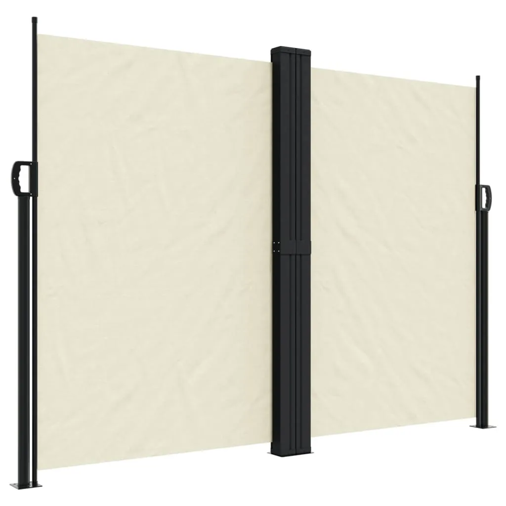 Paravento Laterale Retrattile 180x1000 cm Crema - Design vidaXL