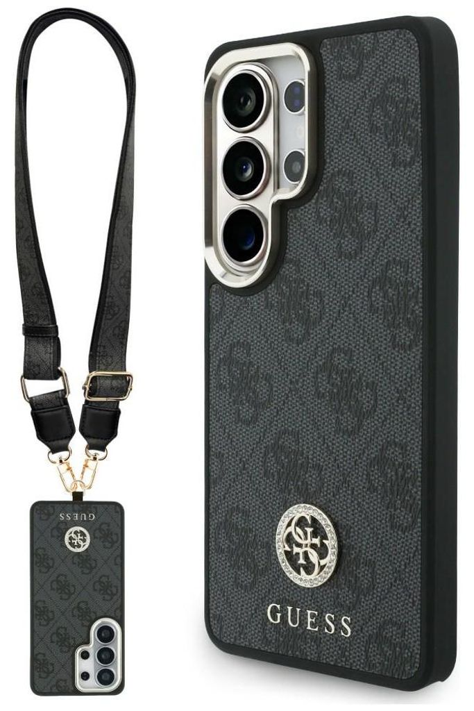Custodia + laccio Guess 4G Rhinestone Triangle MagSafe per Immagine del prodotto 