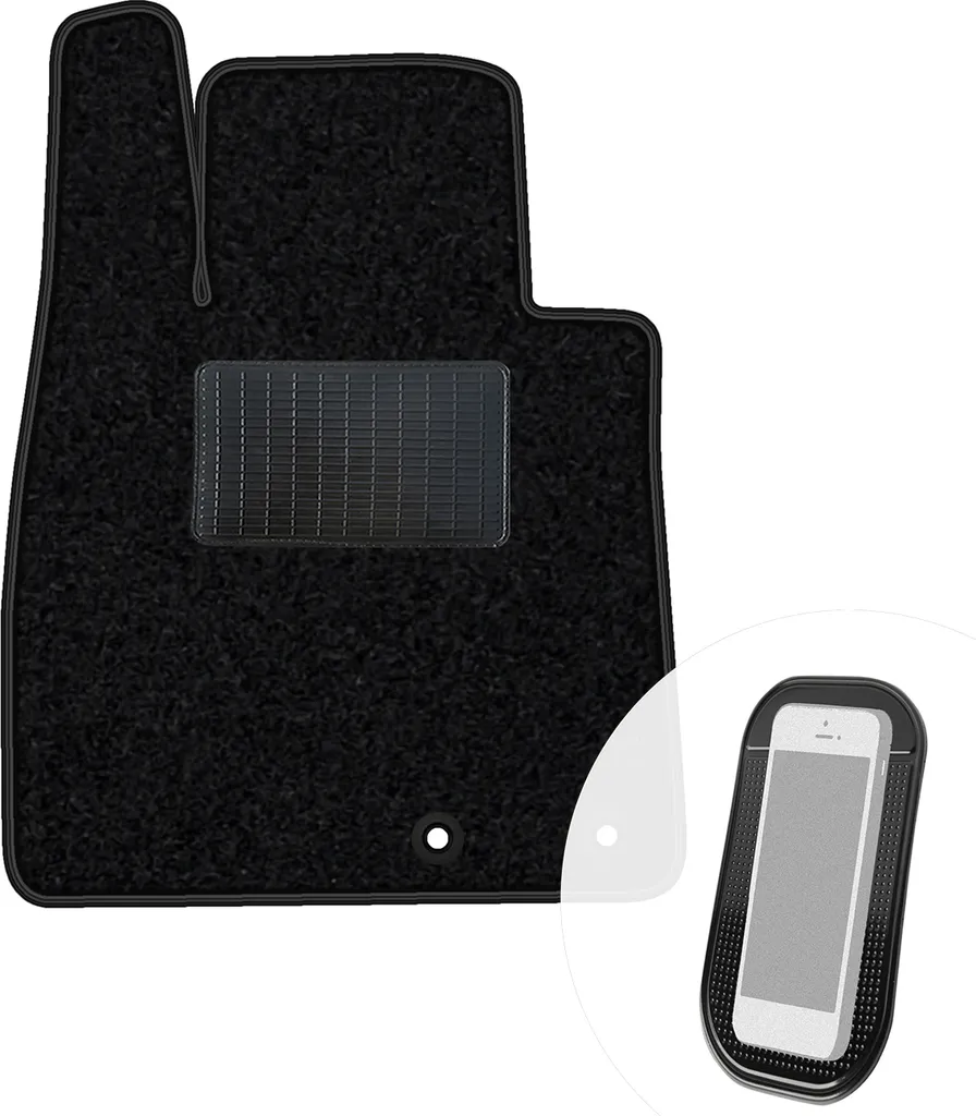 Tappetino Guida Sicuro per Nissan Note II 2012-2016 - Velours Nero