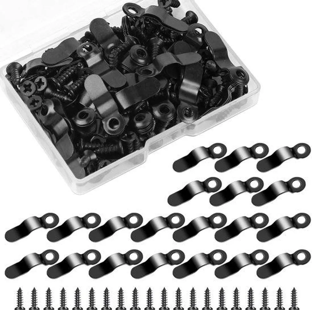 Accessoires de montage cadres photo - Pinces métalliques robustes et inox
