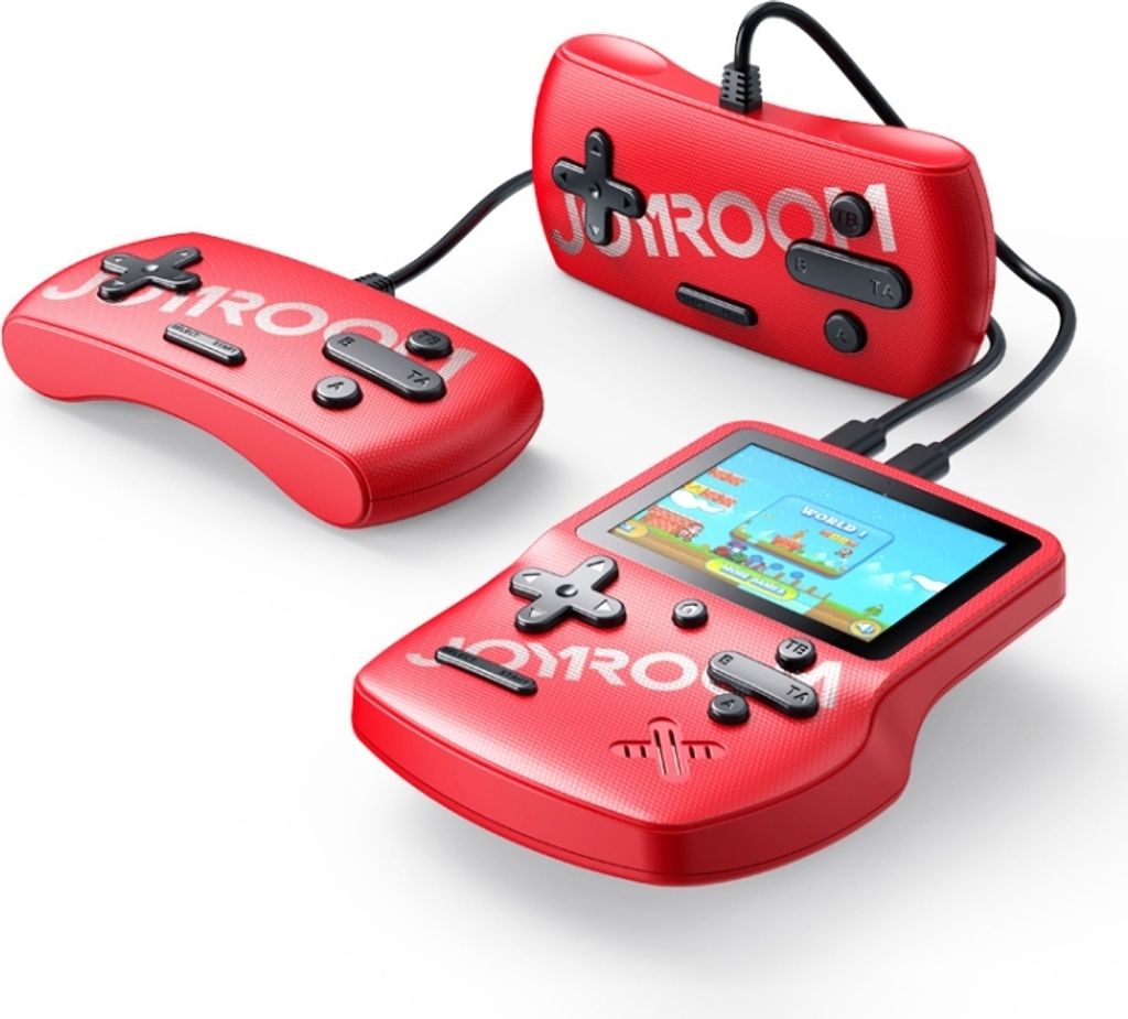 JOYROOM JR-CY282 Double-Handle Handheld Game Console, Eingebaute 30 Spiele(Red)