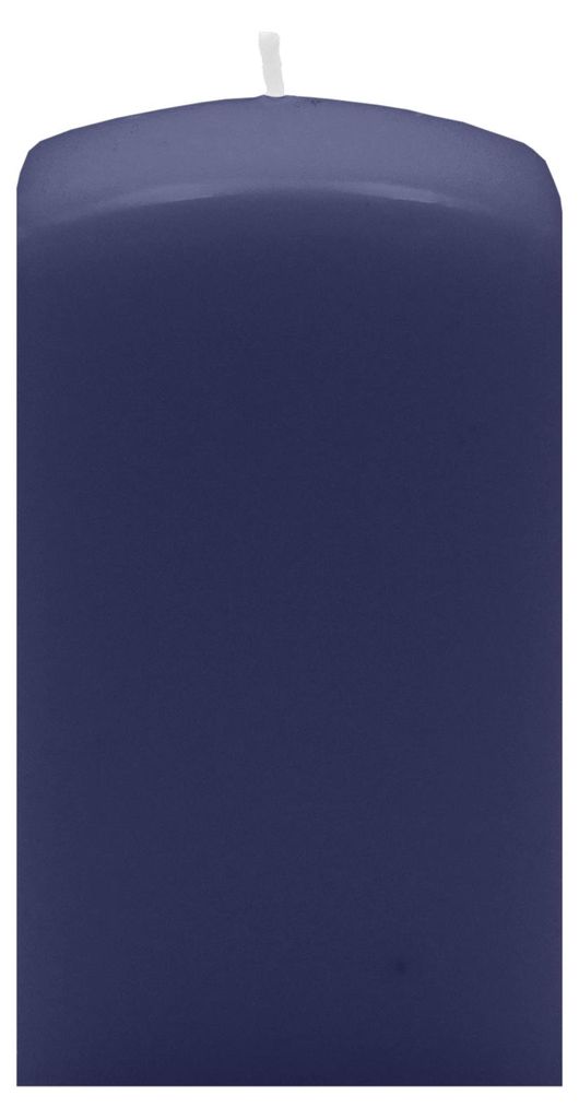 Quader Kerzen Nachtblau Dunkelblau 15 x Ø 6/6 cm, 4 Stück