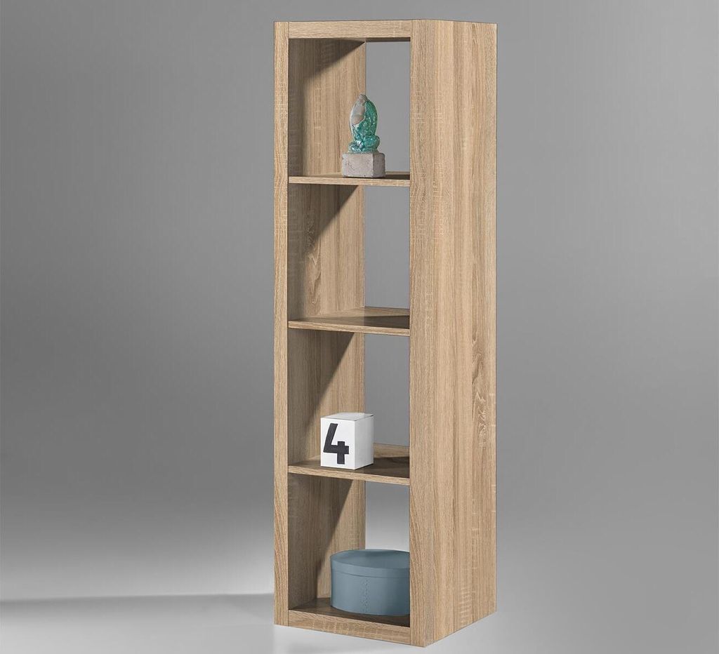 Raumteiler Dekoregal Standregal Holzregal Bücherregal Regal "Portia X"