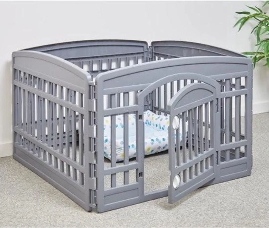 Parc de jeu pour animaux pliable - Enclos intérieur extérieur robuste