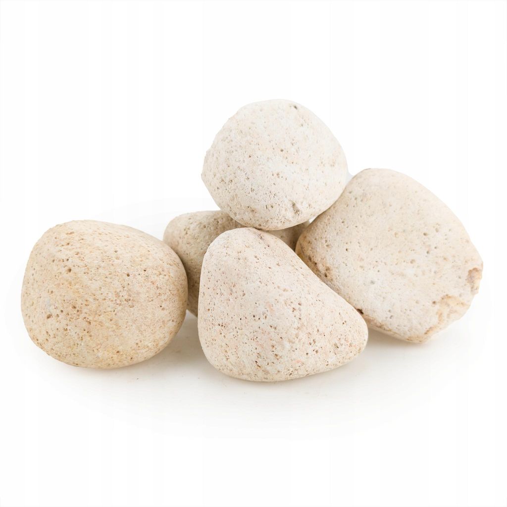 Aquarienkies Otoczak natuerlich 2-13 cm 100 g cremefarben
