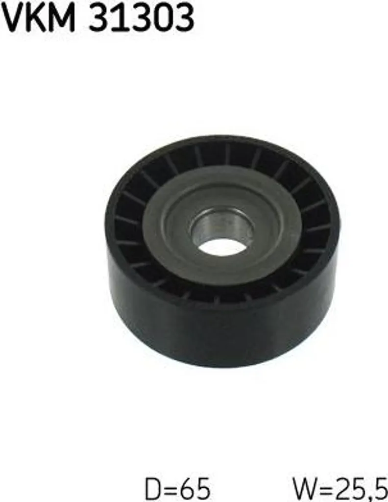 SKF VKM 31303 Rullo di rinvio/guida, cinghia trapezoidale dentata OE 059903341G compatibile con A4 8K, A4 8E, A4 8H, A5 8T, A5 8F, A6 4F, A6 4G, A7 4G, Touareg, Phaeton, Q7, Q5, A8 4H, A8 4E