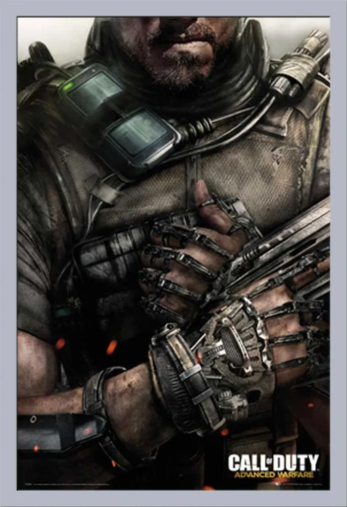 Poster Call Of Duty Advanced Warfare Cornice Shinsuke MDF Argento