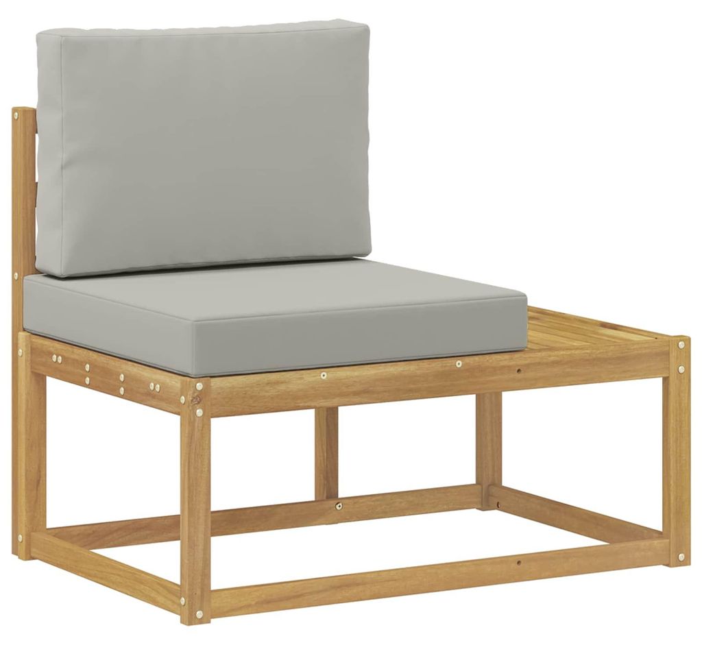 “2026 Modern“ Weiß Outdoor End Sofa Weiß 91 x 63 x 73 cm Massivholz Akazie - Designermöbel 20132 - Gartensofas