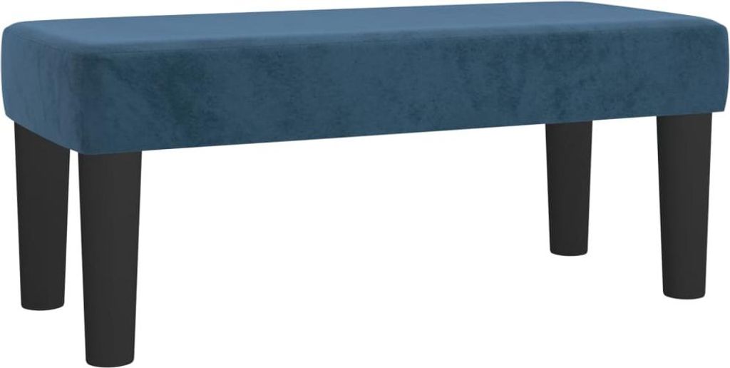 vidaXL Lavica Dark Blue 70x30x30 cm Velvet Obrázok produktu 