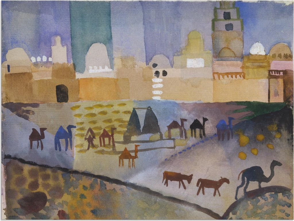 ARTland Wandbild Alu für Innen & Outdoor Kairouan I. 1914. Größe: 40x30 cm