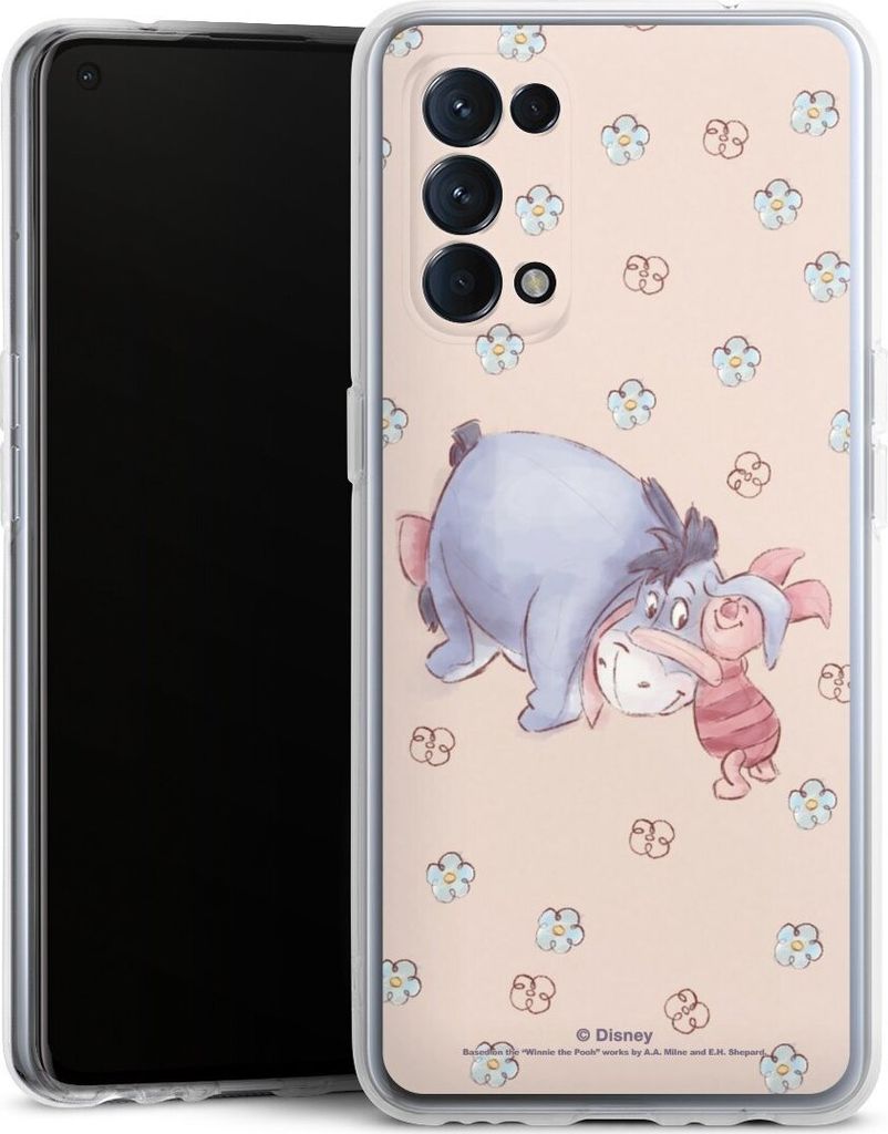 DeinDesign Handyhülle für Oppo Find X3 lite Silikon Hülle Case Smartphone Schutzhülle Disney Esel Winnie Puuh Ferkel