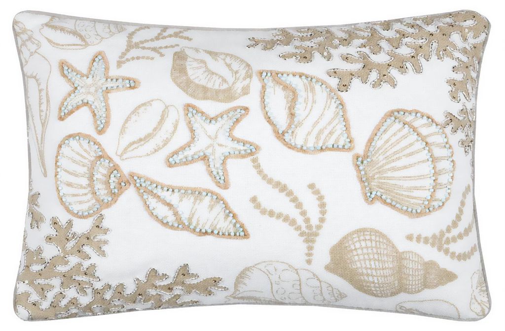 Cuscini decorativi, conchiglie, BARBADE, 35 x 50 cm Immagine del prodotto 