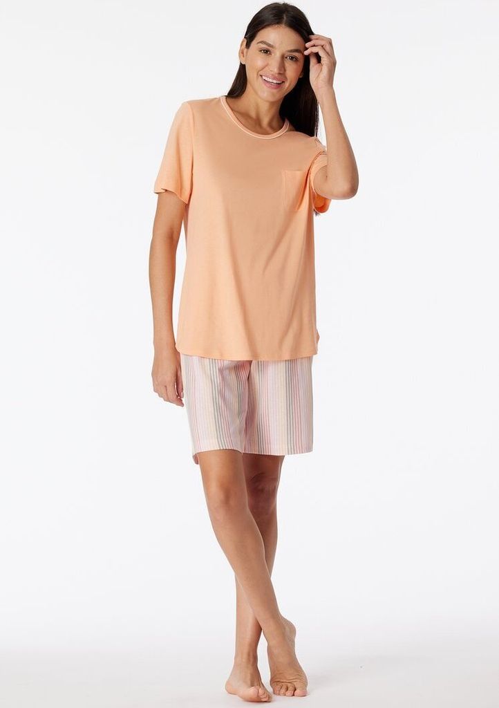 Schiesser Damen Schlafanzug kurz koralle 42 ST