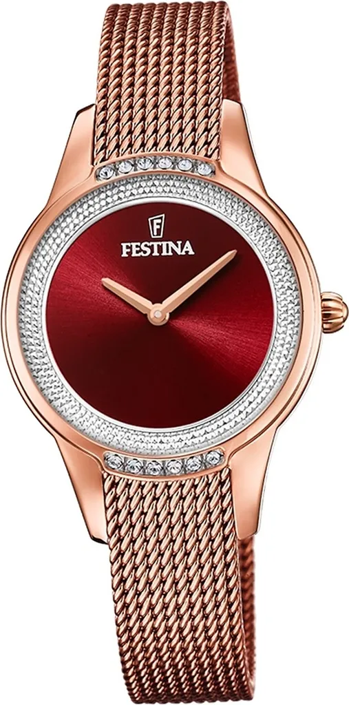 Montre Femme Festina F20496/1 Mademoiselle en Acier Rose Cristaux