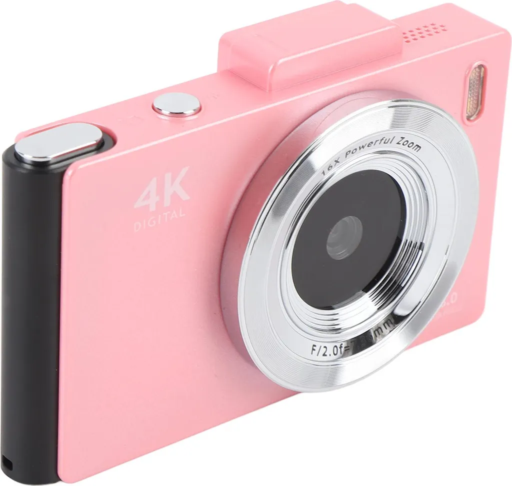 Fotocamera Digitale 4K UHD 48MP Rosa: Migliore Compatta per Vlog e Selfie