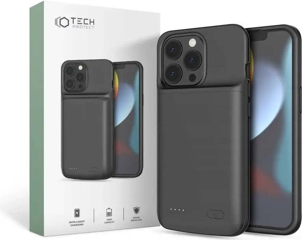 Tech-Protect Powercase 4800Mah Iphone 13 / 13 Pro Black Zdjęcie produktu 