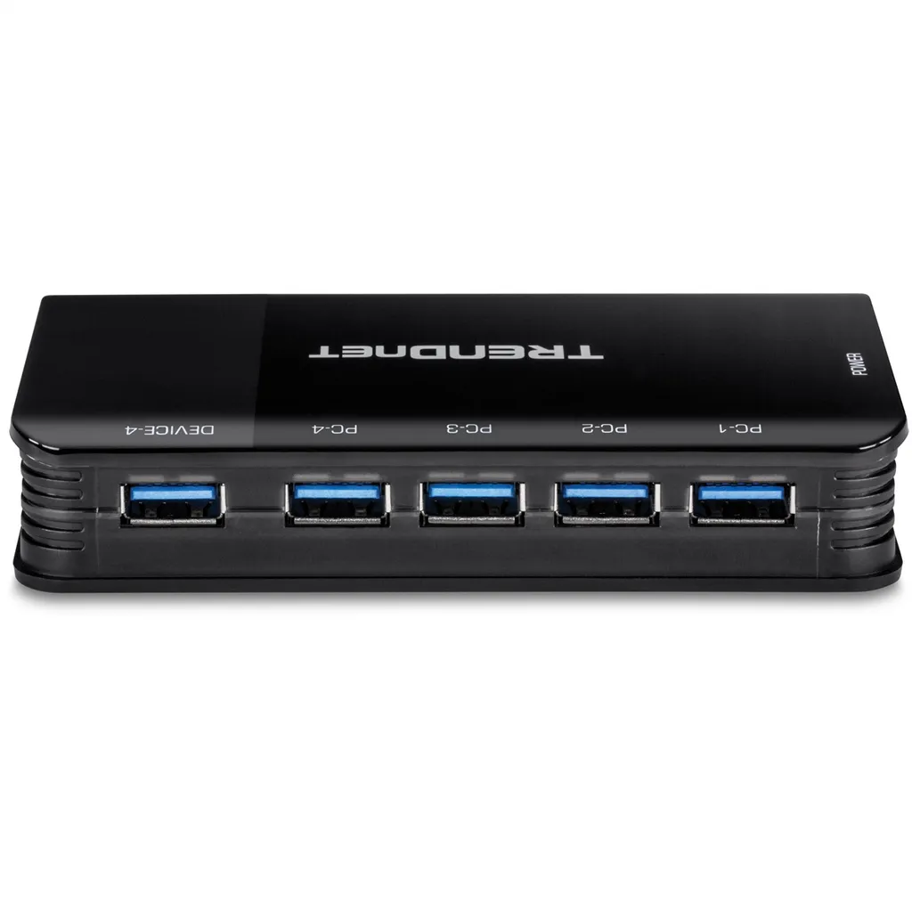 Switch USB TRENDnet TK-U404 pour Partager Clavier et Souris sur 4 PC