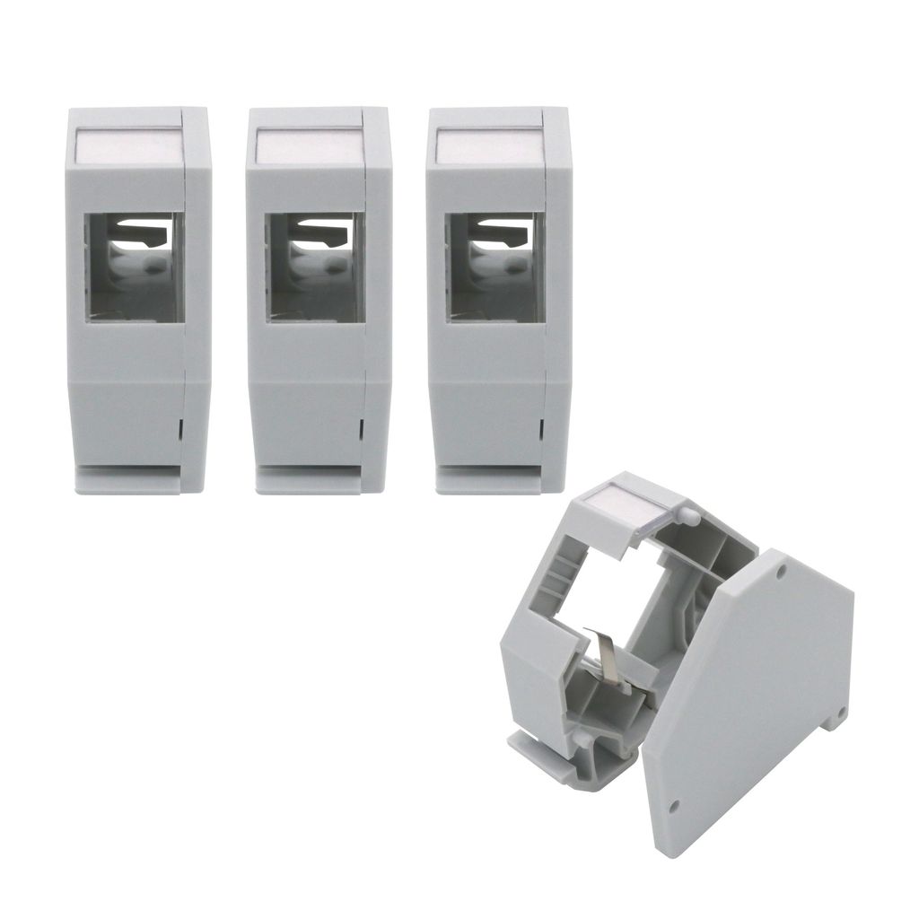 ARLI 4x Hutschienenadapter für RJ45 Keystone Modul Halter Adapter für Hutschiene