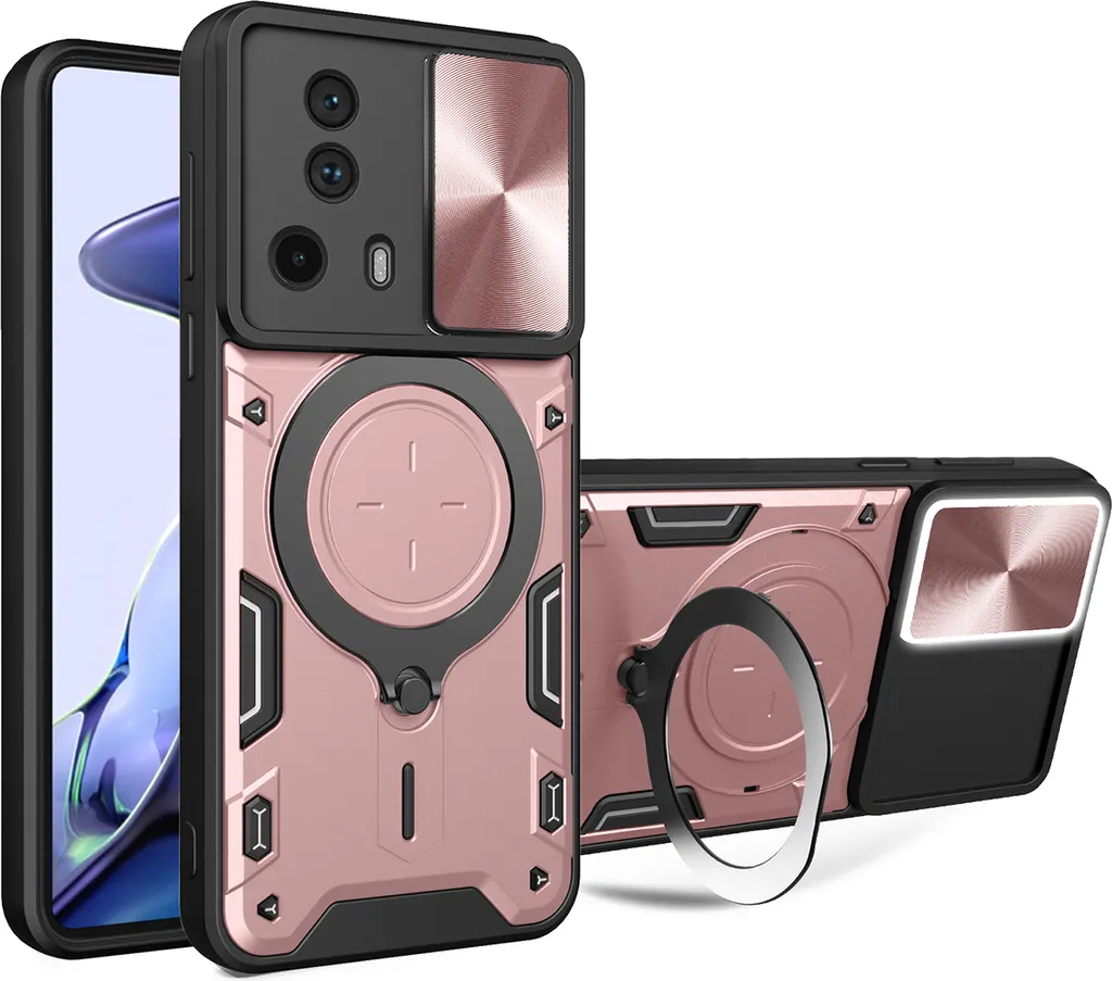 Custodia Tecnica Xiaomi 13 Lite Oro Rosa | Dual Layer & Ring Holder