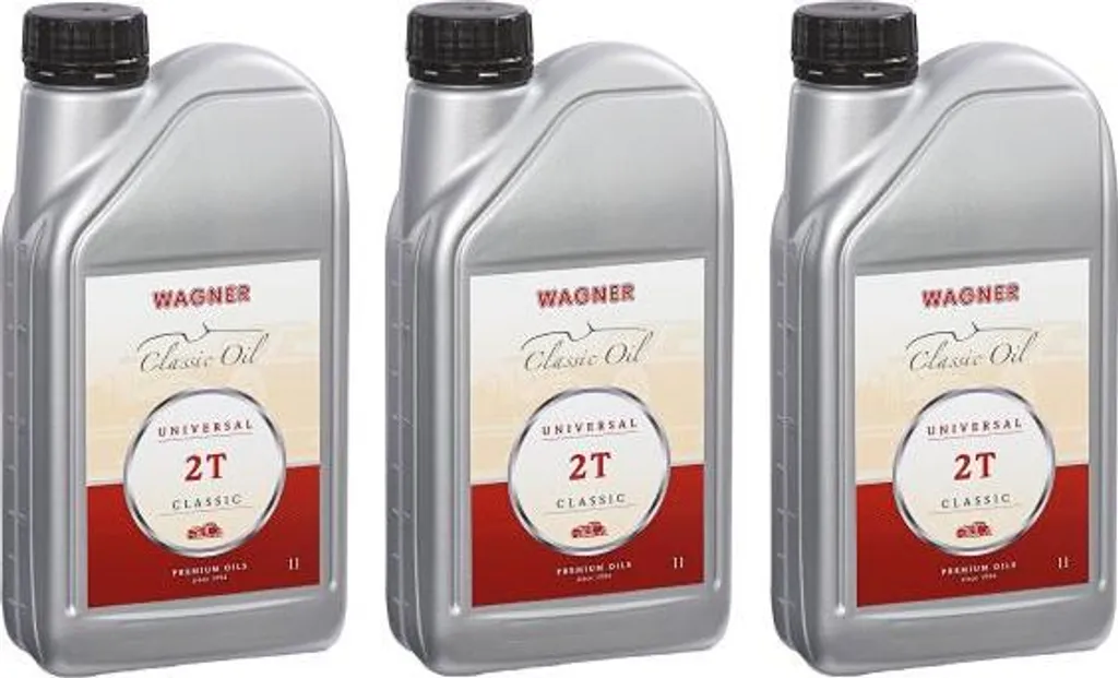 Lubrifiant universel 2 temps Wagner 2T en pack de 3L pour motos et scooters