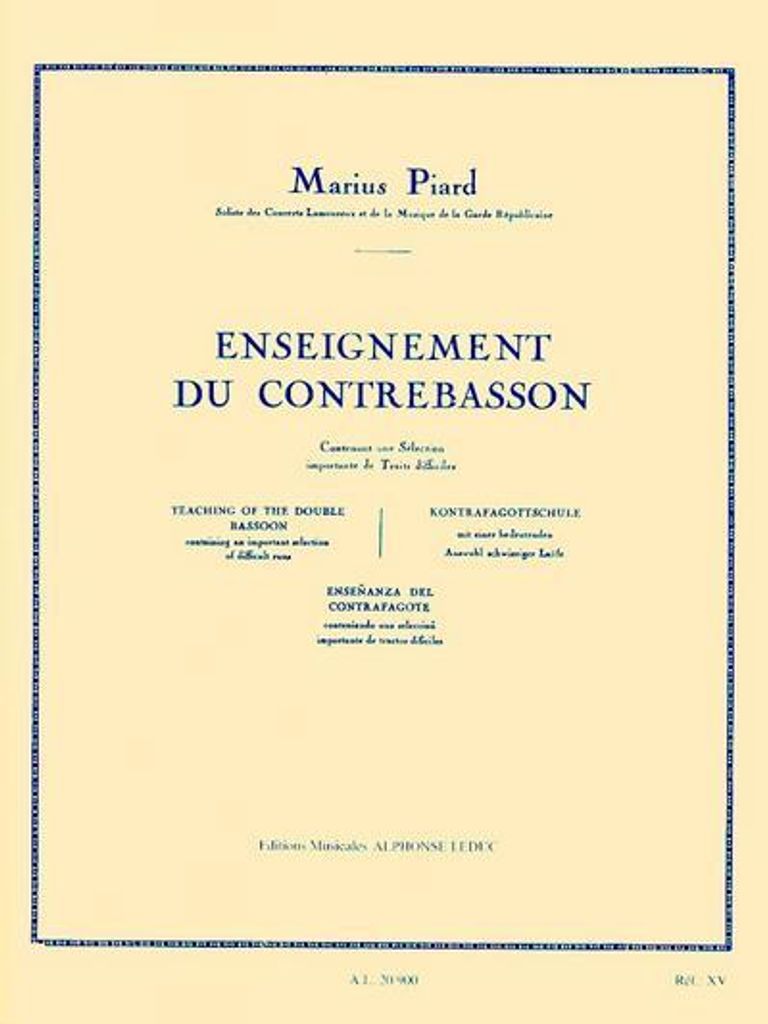 Enseignement do contrebasson
